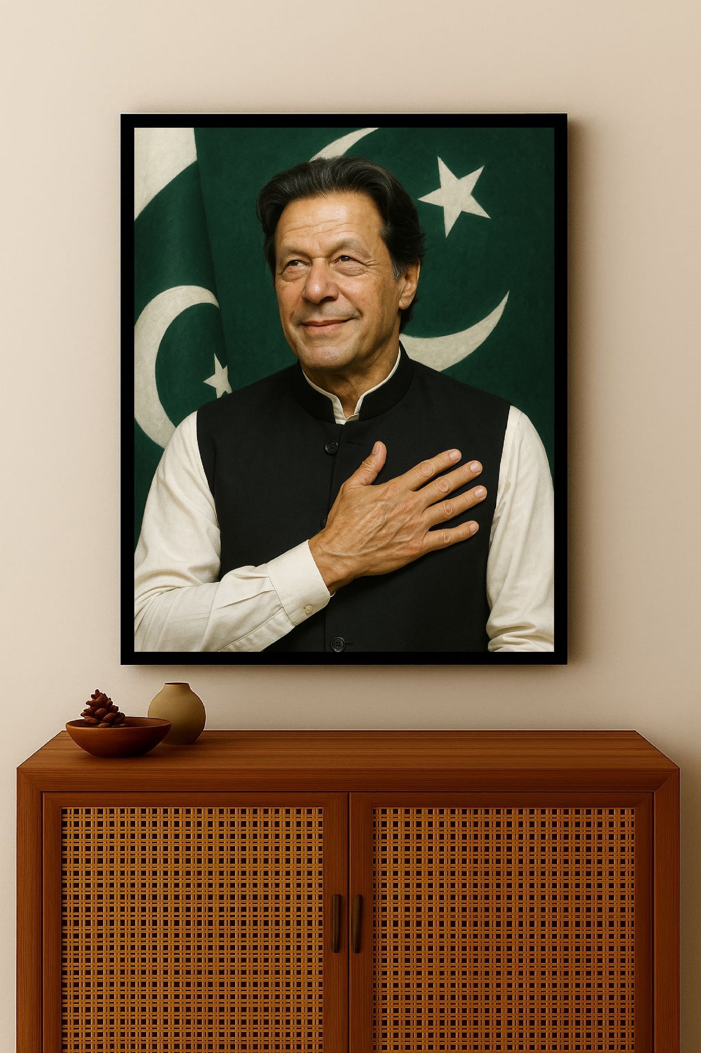 Imran khan - Pakistan Flag
