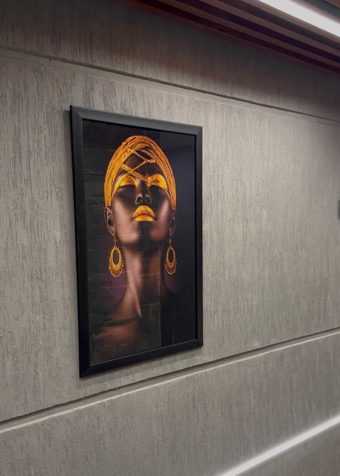 "African Woman in Gold” - Art