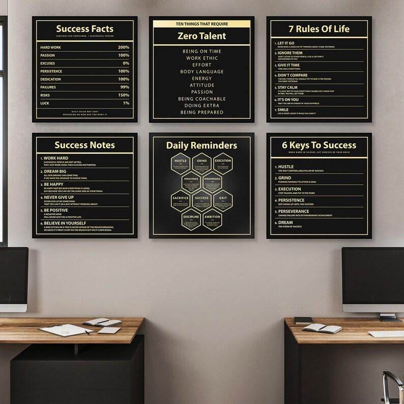 6 x Motivational Office and Home decore All in 1 (New Varient) - premiummart.pk