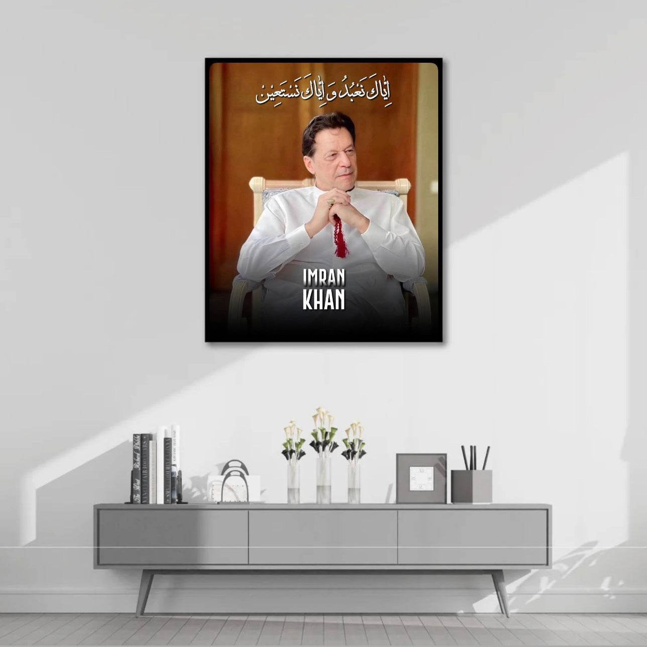 Imran khan - Orange Background - premiummart.pk