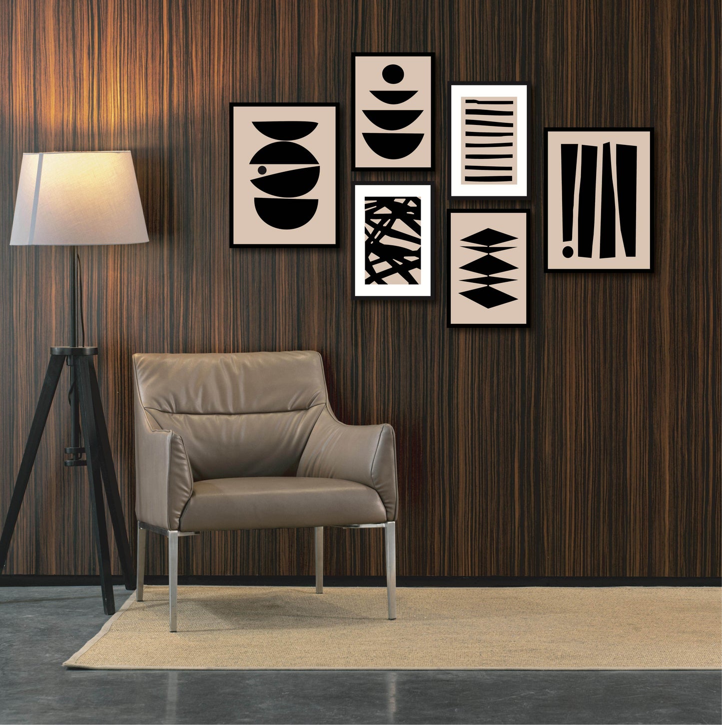 Set of 6 Abstract Art - premiummart.pk