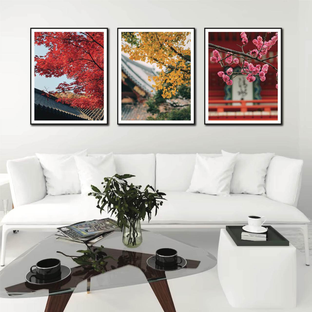Set of 3 Floral Wall Art - premiummart.pk