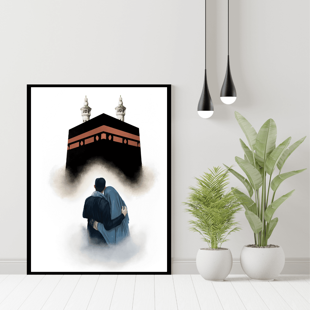 MASJID AL NABAWI & HARAM COUPLE GIFT MOROCCO ART - premiummart.pk