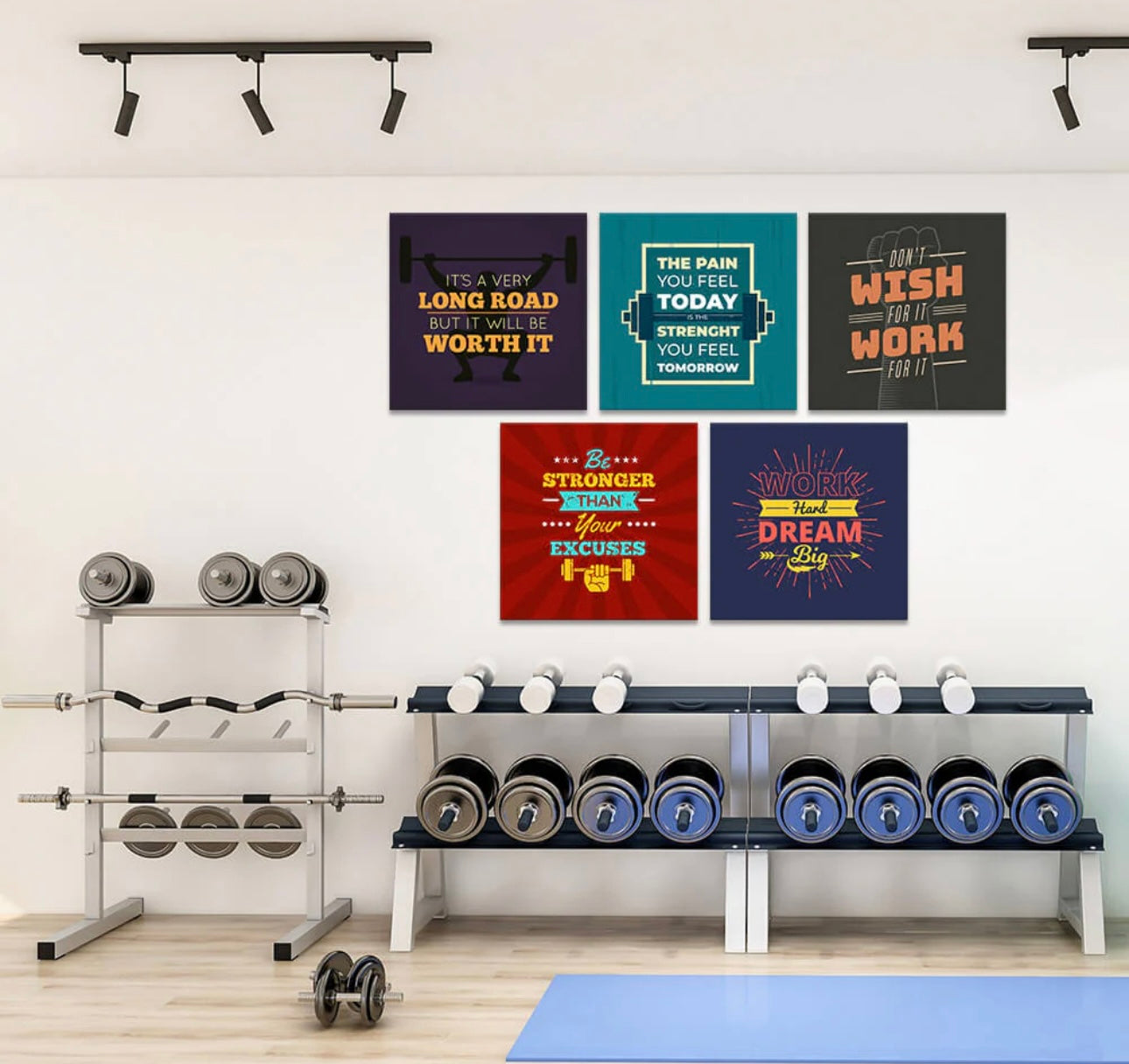 Set of 5 Gym Art