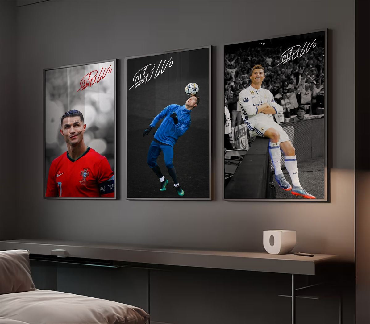 Set of 3 Ronaldo Signature Art