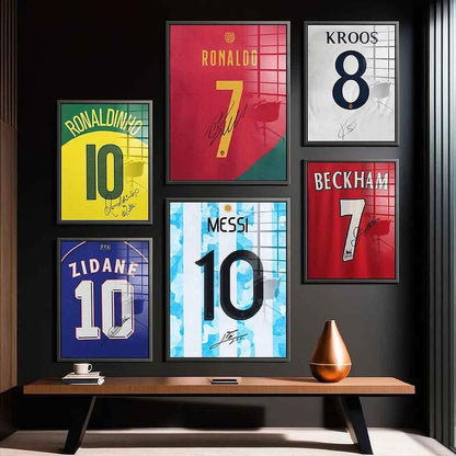 Set of 6 - Famous footballers Jersy