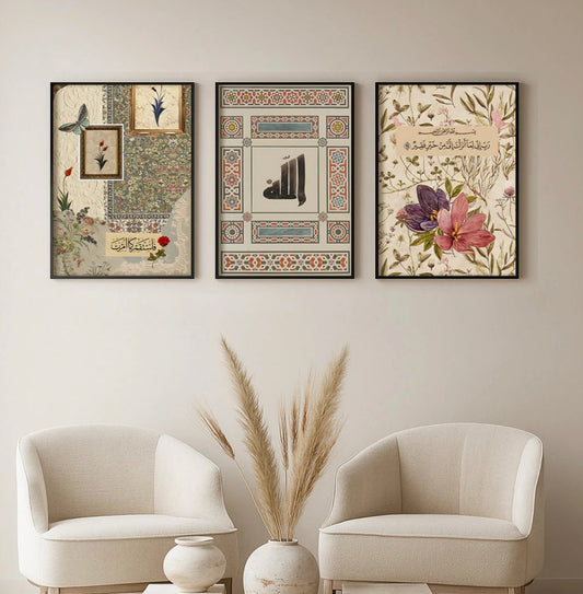 Set of 3 Aesthetic Islamic Art