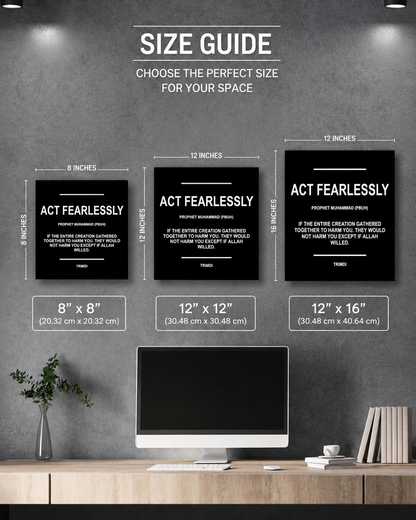 SET OF 6 PRINCIPLES OF PROPHET MUHAMMAD PBUH (FRAMED)