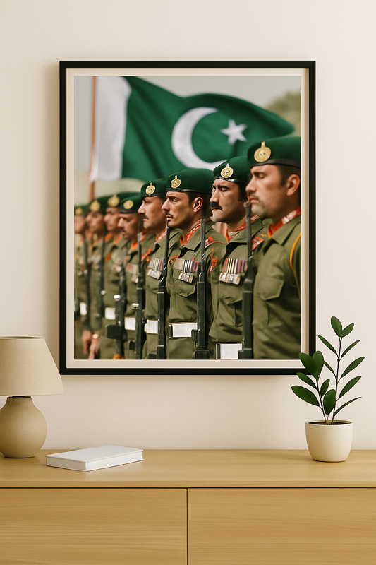 Pakistan Army with Flag