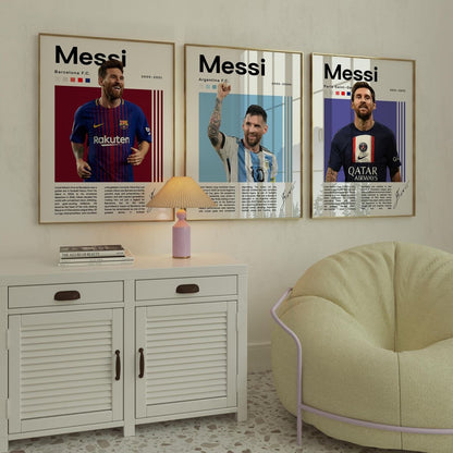 Set of 3 Messi Art - legend