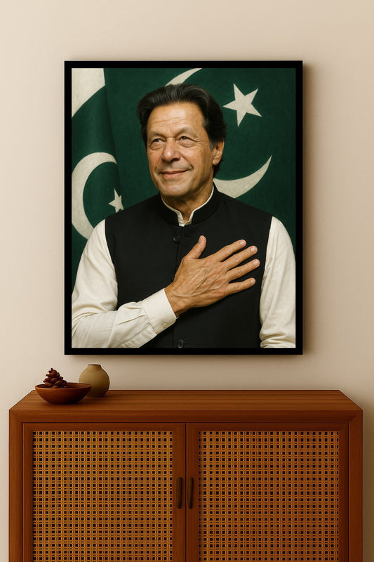 Imran khan - Pakistan Flag