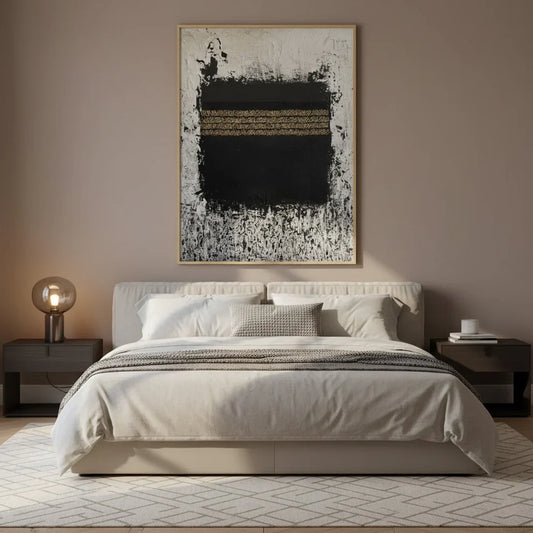 Kaaba with the Crowd – Modern Islamic Abstract Art