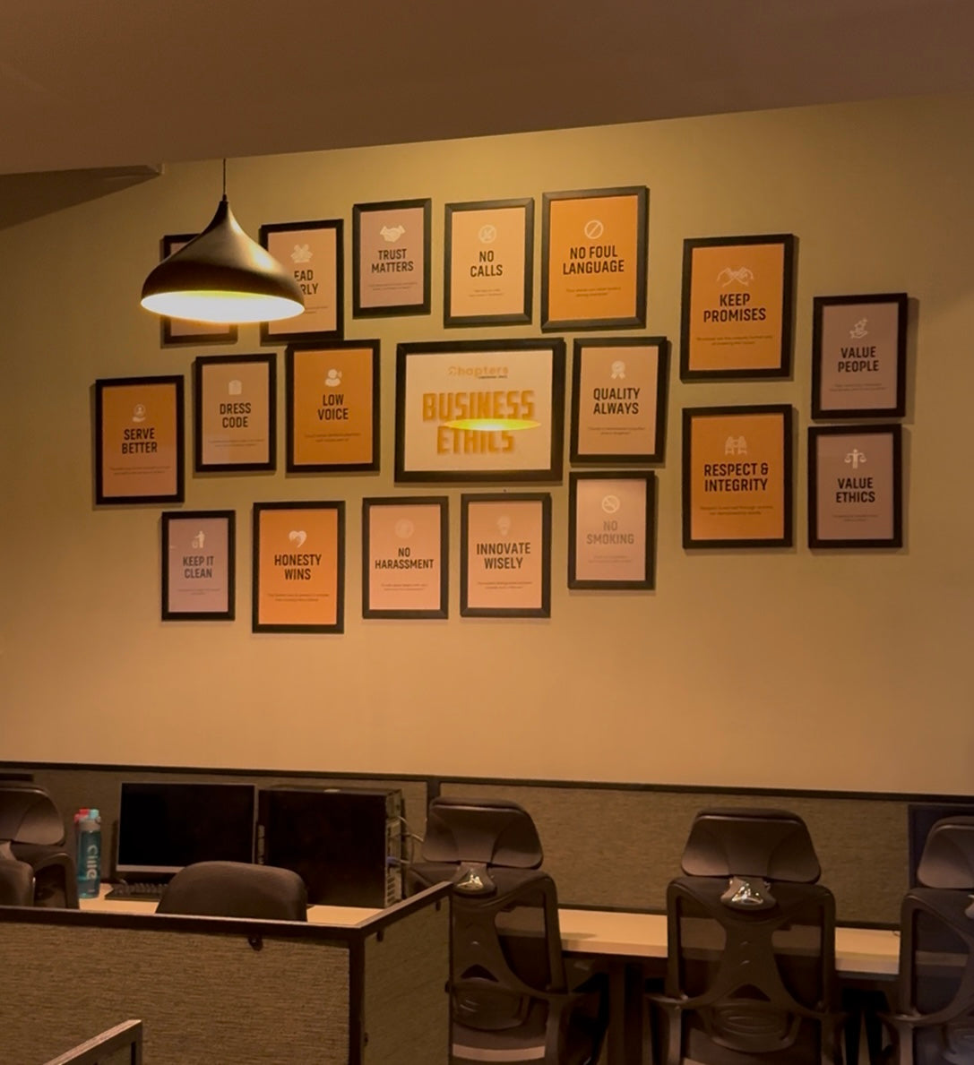 Set of 20 Buisness Ethics Wall Frames