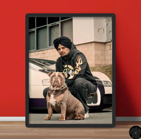 Sidhu moose wala - wall art 01 - premiummart.pk