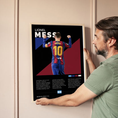 Lionel Messi - Poster Frame Art