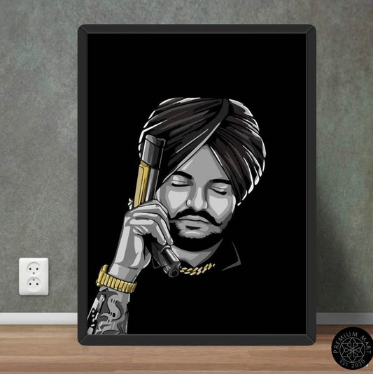 Sidhu Moose wala | Gun holding - premiummart.pk