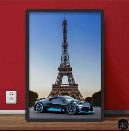 Car wall art - Eiffel tower - premiummart.pk