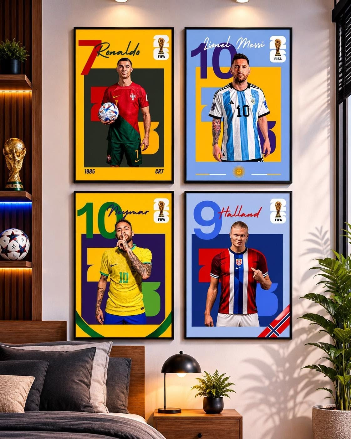 Set of 4 Legends of Football - Art