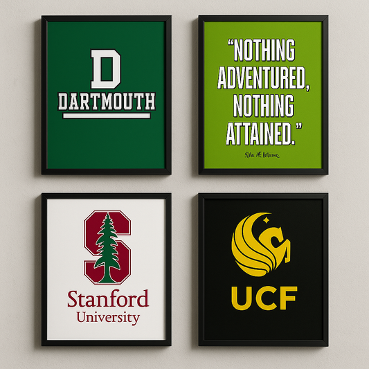Set of 4 Universities Art