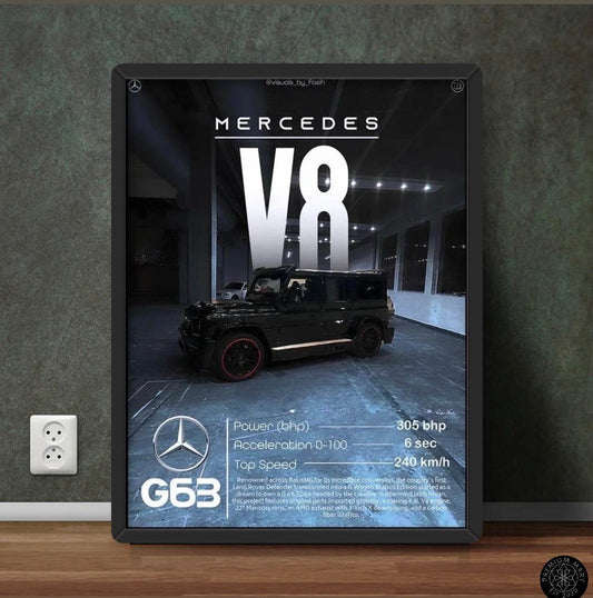 Mercedes V8 - Art - premiummart.pk