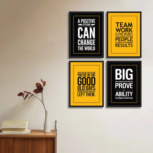 Set of 4 Motivational Art