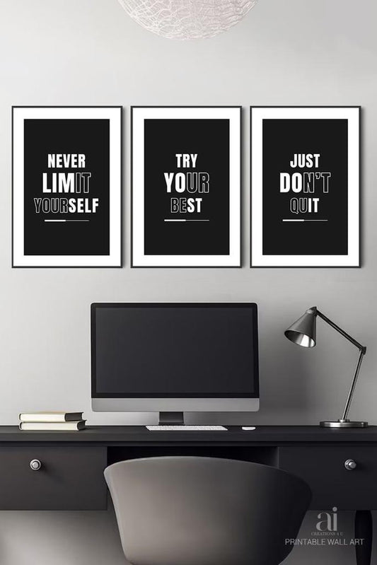 Set of 3 Success Art New Varient