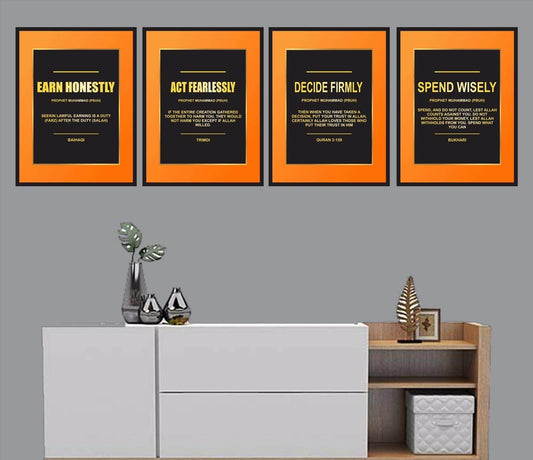 PRINCIPLES OF PROPHET MUHAMMAD PBUH (FRAMED) - premiummart.pk